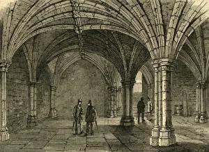 Medieval Buildings UK Stampe: The Crypt of Guildhall, 1897. Creator: Unknown