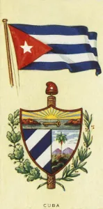Cuban Flag Stampe: Cuba, c1935. Creator: Unknown