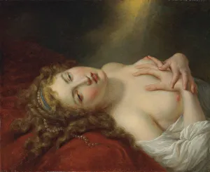 French Neoclassical Painting Stampe: Danaë