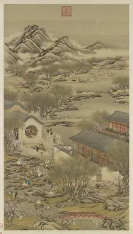 Stampe di Terzo Giorno del Terzo Mese. Ritrovato nella Collezione del Museo Nazionale di Palazzo Taiwan Arte Del Paesaggio Stampe: Terzo Giorno del Terzo Mese. Creatore: Sconosciuto
