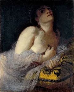 Arnold Bocklin Paintings Stampe: The Death of Cleopatra (first version). Artist: Bocklin, Arnold (1827-1901)