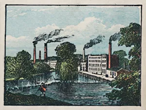 Derbyshire Landscape Stampe: Derby, c1910. Creator: Unknown