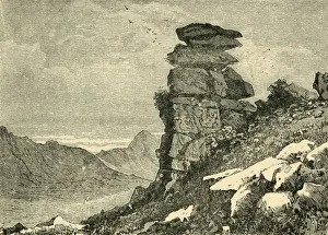 British Geographical Feature Stampe: The Devils Cheese-Ring, 1898. Creator: Unknown