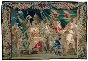 Roman Empire History Images Stampe: Discovery of the Plot to Kill Caesar and Cleopatra from The Story of Caesar and Cleopatra