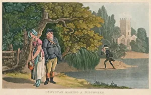 Thomas Rowlandson Stampe: Dr Syntax Making a Discovery, 1820. Artist: Thomas Rowlandson