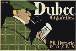 Stampe di Dubec Cigarettes, c1910. Raccolta Privata Hans Rudi Erdt Stampe: Dubec Cigarettes, c1910
