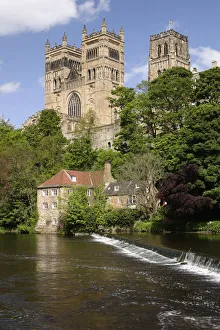 River Wear Views Stampe: Durham Cathedral and Mill