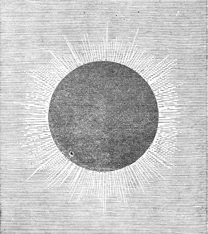 British Astronomy History Stampe: The Eclipse of the Sun, 1871. Creator: Unknown