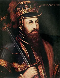 Bearded Men In History Stampe: Edward III, (c1911). Creator: Unknown