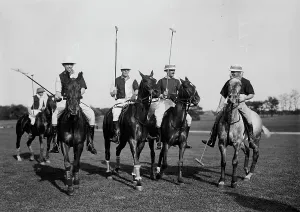 Black And White Polo Images Stampe: Edwards, Freake, and others -- Polo, between c1910 and c1915. Creator: Bain News Service