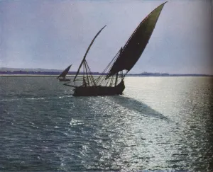 Felucca On The Nile Stampe: Egypt, c1930s