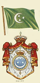 Egyptian Flag Stampe: Egypt, c1935. Creator: Unknown
