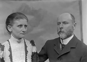 Black And White Fashion Stampe: Elizabeth Esplain L'Estrange (nee Ely ) & Robert Augustus Henry L'Estrange, c1900s