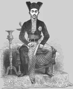 Imperatore di Solo, Giava; Una visita al Borneo, 1875. Creatore: A. M. Cameron
