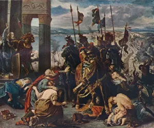 Stampe di L'ingresso dei Crociati a Costantinopoli, 1840 Eugene Delacroix Stampe: L'ingresso dei crociati a Costantinopoli, 1840, (1911). Artista: Eugene Delacroix.