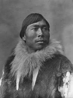 Lomen Brothers Photography Stampe: Eskimo posing, c1903, printed (1927?). Creator: Lomen Brothers