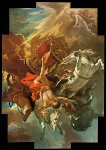 Stampe di La caduta di Fetonte. Trovato nella Collezione del Museo Civico, Belluno Belluno Stampe: La caduta di Fàeton.