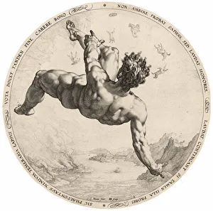 Copper Engraving Techniques Stampe: The fall of Phaeton, 1588