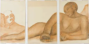 Diego Rivera Art Stampe: Figure Representing the Black Race (First Version), 1932. Creator: Diego Rivera