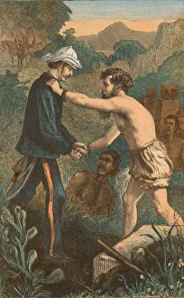 Indian Mutiny Images Stampe: The Finding of Hamilton at Lucknow, c1910