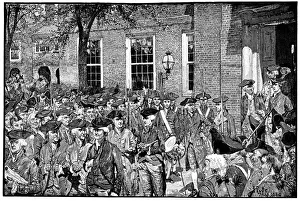 Declaration Of Independence Image Stampe: First Public Reading of the Declaration of Independence, 1776, (1880)