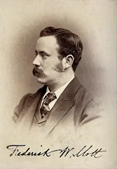 British Medical History Stampe: Frederick Walker Mott. Creator: Unknown