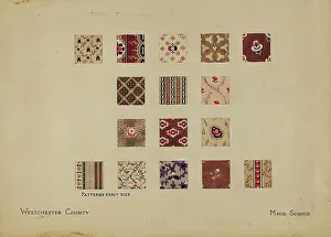 Sezione di patchwork del Quilt dell'amicizia, c. 1936. Creatore: Maud Schmid