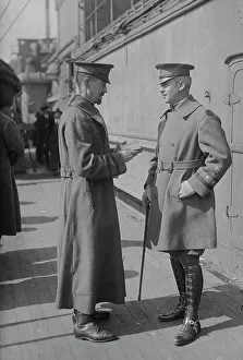 World War I Generals Stampe: Generals Vanderbilt & O'Ryan, between c1915 and c1920. Creator: Bain News Service