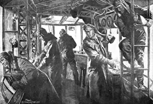 First World War Aircraft Stampe: The German Air Fleet; Command post in a forward platform