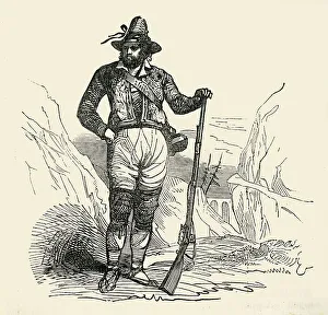 Guerrilla Warfare History Stampe: A Guerrilla, 1849. Creator: Unknown