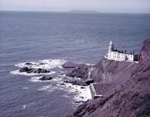 Atlantic Ocean Views UK Stampe: Hartland Point Lighthouse, Devon, c1955. Creator: Arthur Charles Kirby Ware