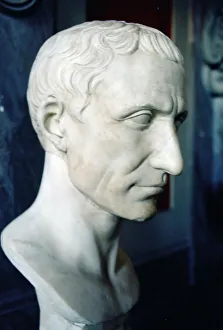 Ancient Roman Leaders Stampe: Head of Julius Caesar