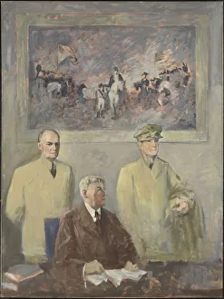 National Portrait Gallery Images Stampe: The High Command - Left Panel, 1947-1949. Creator: Augustus Vincent Tack