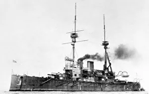 Royal Navy Warship Stampe: HMS Lord Nelson, c1908-1920