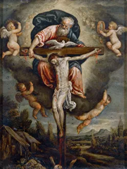 New Testament Bible Scenes Stampe: The Holy Trinity