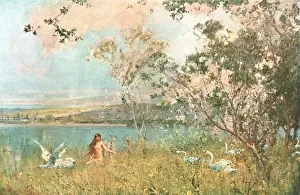 British Public Picture Galleries Stampe: An Idyll of Spring, 1897, (c1902). Creator: Unknown