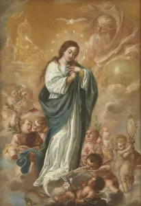 Museo Del Prado Images Stampe: The Immaculate Conception of the Virgin, 1682. Creator: Valdes Leal, Juan de (1622-1690)