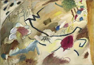 Wassily Kandinsky Style Stampe: Improvisation with horses (Study for Improvisation 20), 1911