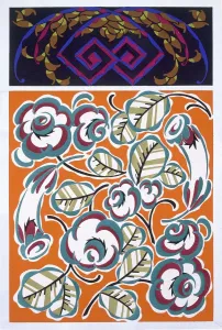 Art Deco Interior Design Stampe: Interior design pattern, pub. 1921. Creator: Auguste H. Thomas active 1910-1930s