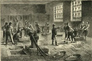 Victorian Era Industry Stampe: Interior of the Mint, c1872. Creator: Unknown
