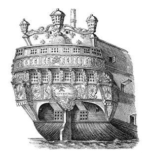 Monochrome Naval Images Stampe: The Invincible, 1885