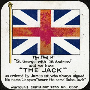 British Flag History Stampe: The Jack, c1910s(?)