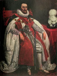 King James I Stampe: James I, (c1911). Creator: Unknown