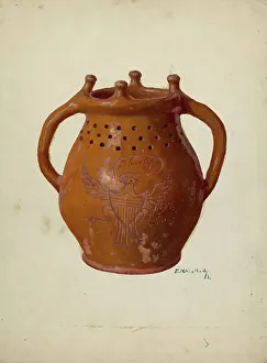 Bird Of Prey Artwork Stampe: Jar, 1936. Creator: Eugene Shellady
