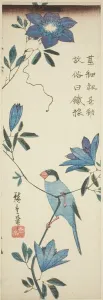 Passero di Giava e clematide, anni 30. Creatore: Ando Hiroshige.