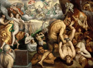 Early Netherlandish Artwork Stampe: The Last Judgment