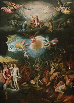 Last Judgment Painting Stampe: The Last Judgment, after 1619