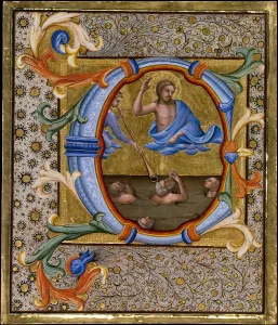 Stampe di Il Giudizio Universale in un Iniziale C, ca. 1406-7 Lorenzo Monaco Stampe: Il Giudizio Universale in un'iniziale C, ca. 1406-7. Autore: Lorenzo Monaco.