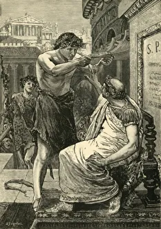 Cassells Illustrated Universal History Stampe: Julius Caesar Refusing The Crown Offered By Antony, 1890. Creator: Unknown