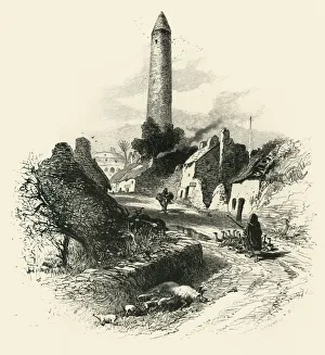Irish Geographical Features Stampe: Killala, c1870